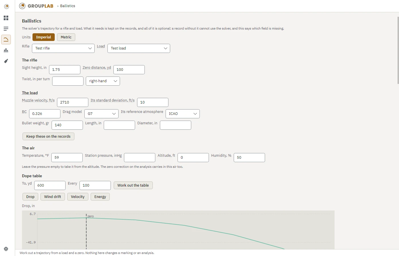 Ballistics and hit chances in GroupLab