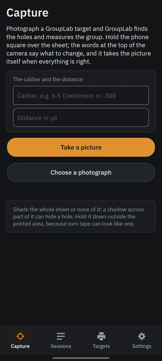 Capture in GroupLab on a phone