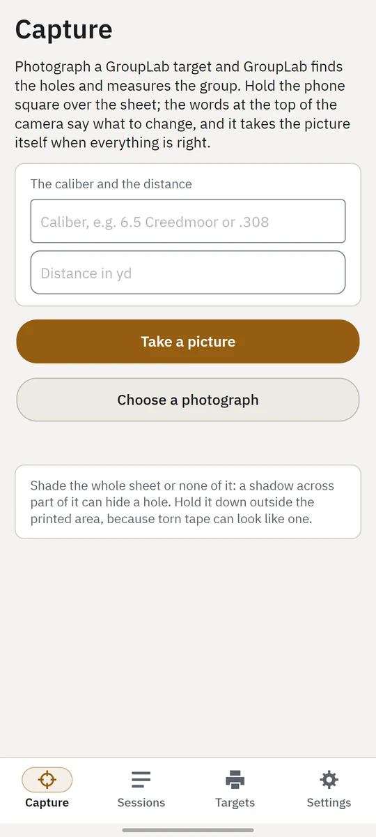 Capture in GroupLab on a phone